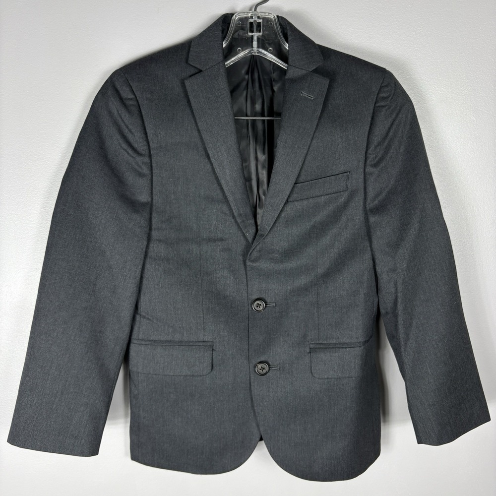 Lauren Ralph Lauren Boys 10R Dark Gray 2 Button Double Vent Sport Coat Blazer